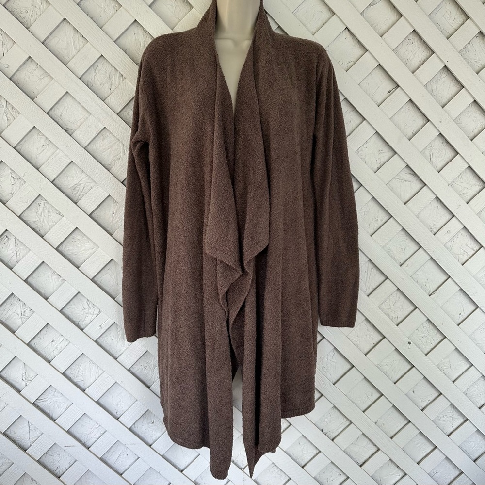 BAREFOOT DREAMS Bamboo Chic Lite Cozychic No. 436 Brown Cardigan